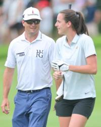 Zach Johnson's Stylish Pose With Lovely Companion