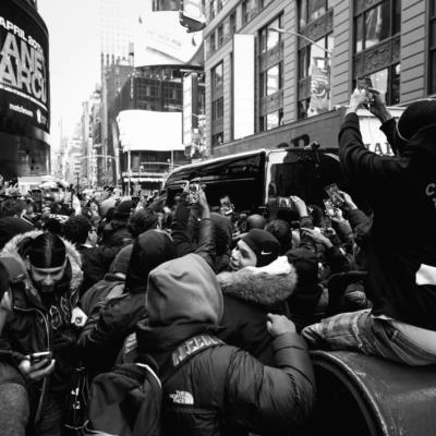Devin Haney Stands Out In Stylish Attire Among Fans
