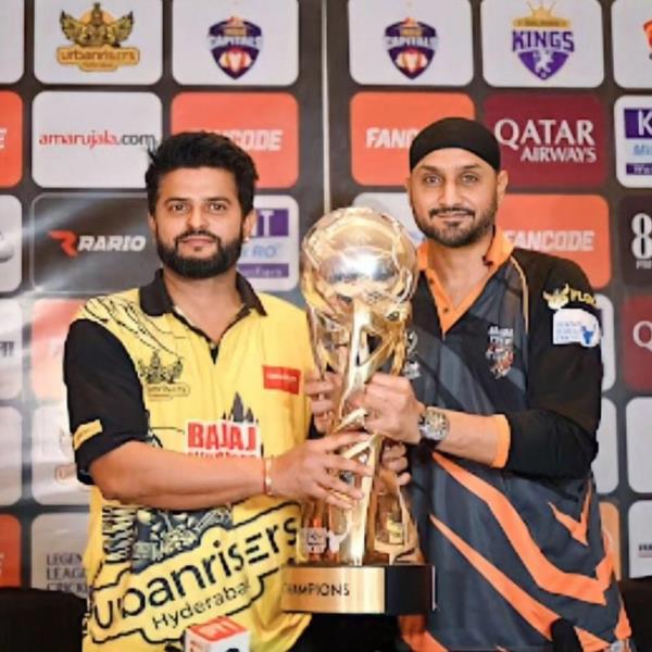 Raina and Harbhajan: Champions Unite for Trophy Moment of Pride