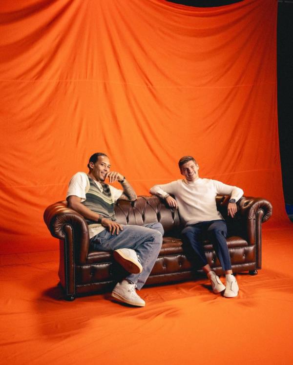 The Joyful Presence of Virgil van Dijk: Posing with Orange