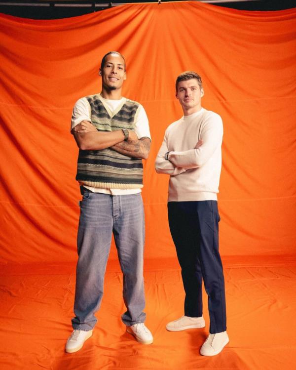 The Joyful Presence of Virgil van Dijk: Posing with Orange
