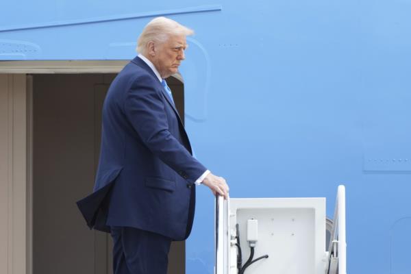 President Trump's Air Force One Lands At Joint Base Andrews