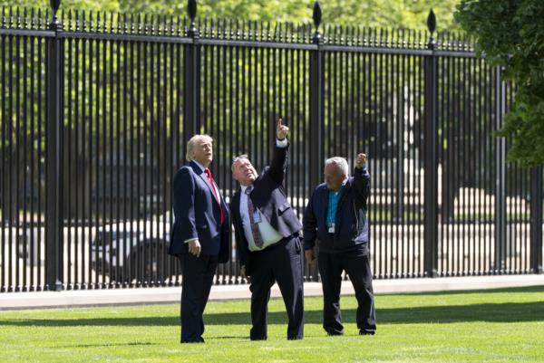 President Trump Installs Flagpoles At White House In Patriotic Gesture